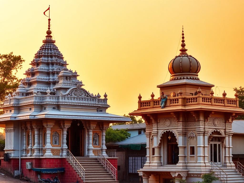 Temple and Gurudwara in Ratanpura
